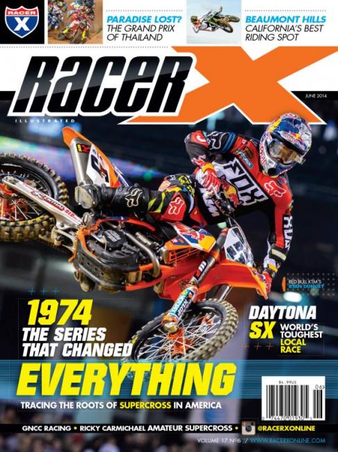 Ryan Dungey graces the June issue of Racer X Illustrated.  