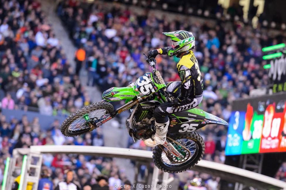 Justin Hill wanted to win for the home fans but a big crash on press day left him sore and just happy to net third.