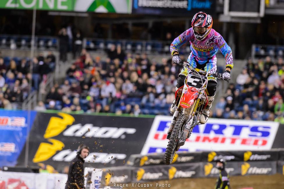 This was the most competitive Eli Tomac has been against the elite 450 pack, as he showed the ability to match Dungey's speed. Even his Indy podium wasn't this good. Been a rough year for Eli but things are coming together.