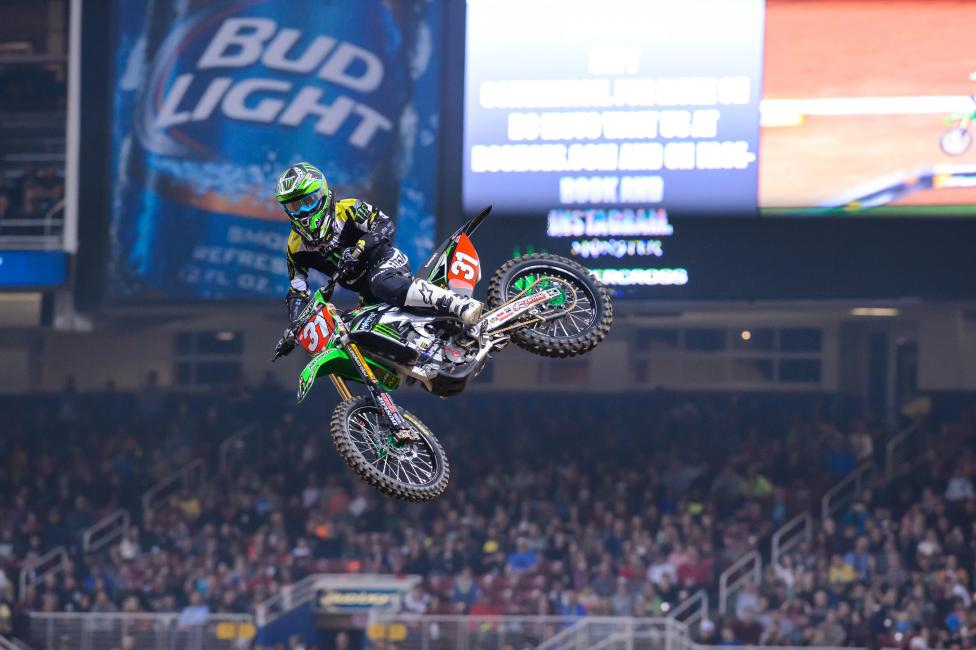 Martin Davalos will carry the 250SX East Region points lead to East Rutherford next weekend. 