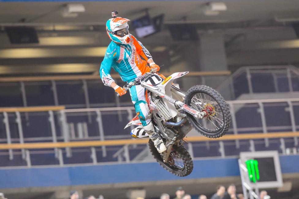 Albertson is currently 22nd in 450SX points.  