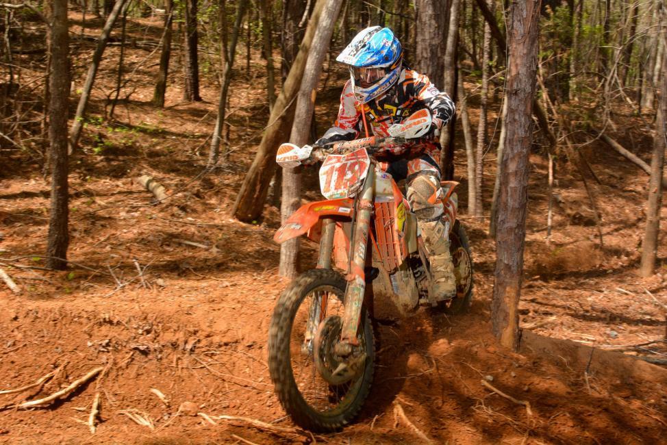 Charlie Mullins leads Kailub Russell by two points in XC1. 