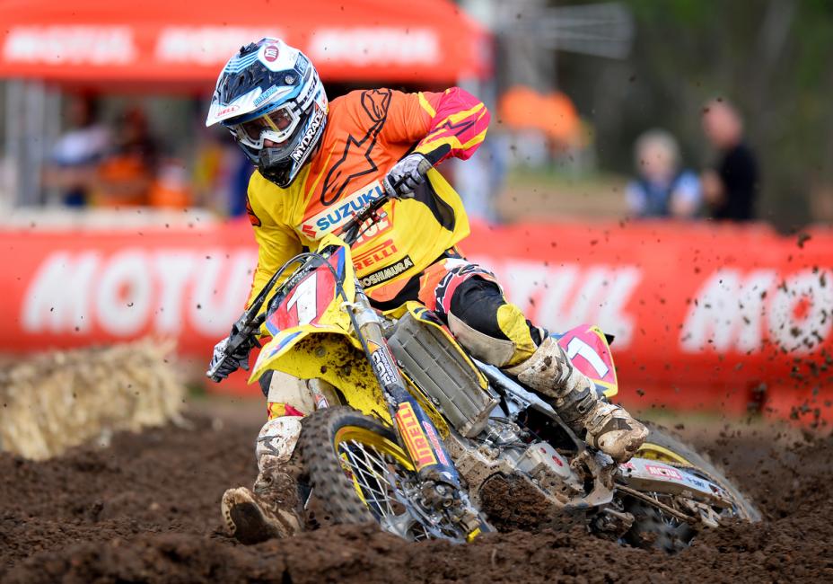 Matt Moss leads the MX1 class Down Under.  