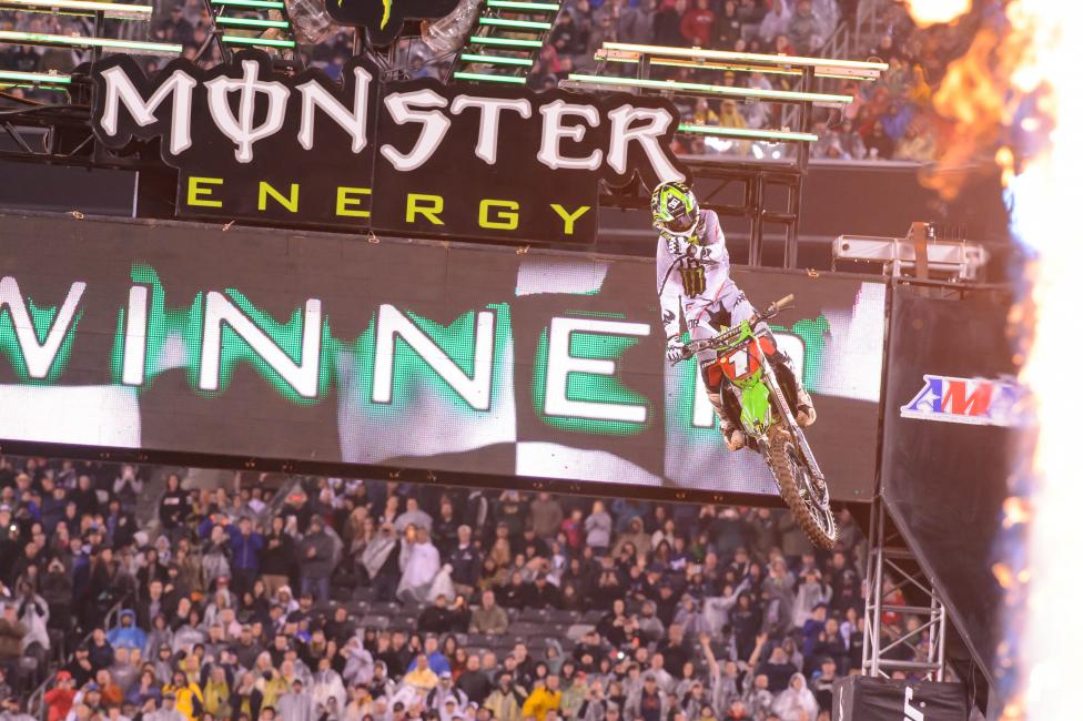 Ryan Villopoto won in East Rutherford to capture his fourth 450SX championship. 