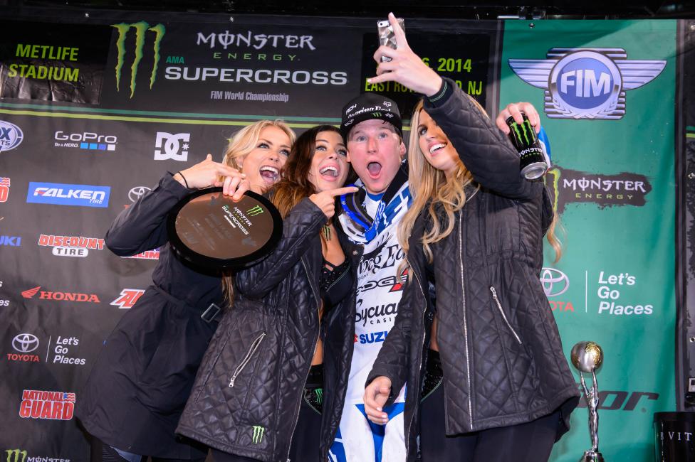 After four long years, Josh Hill celebrated his podium in style.  