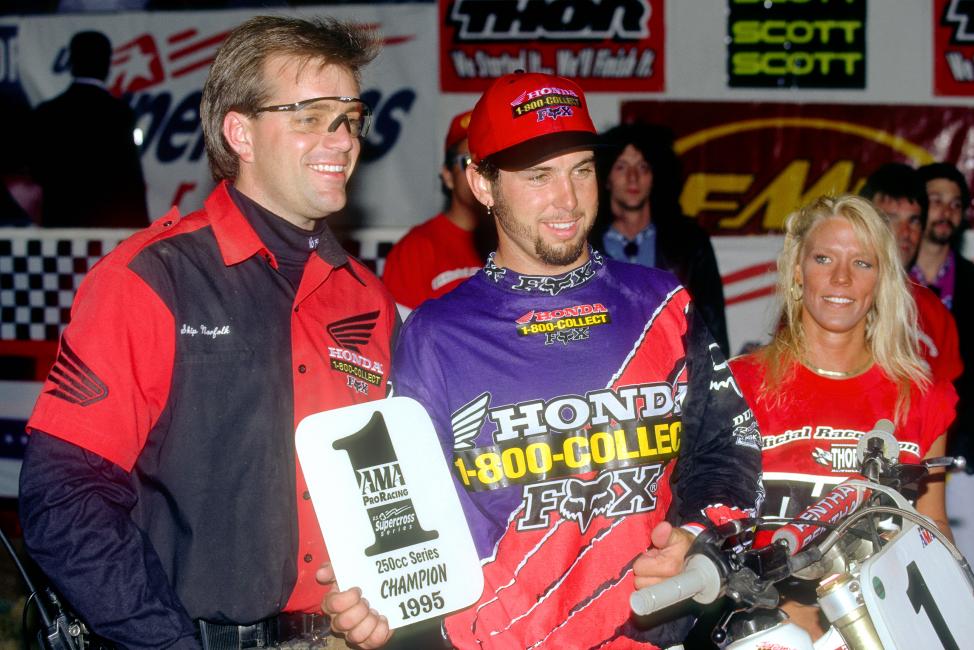 RV joined McGrath as the only riders in history with four straight supercross championships.  