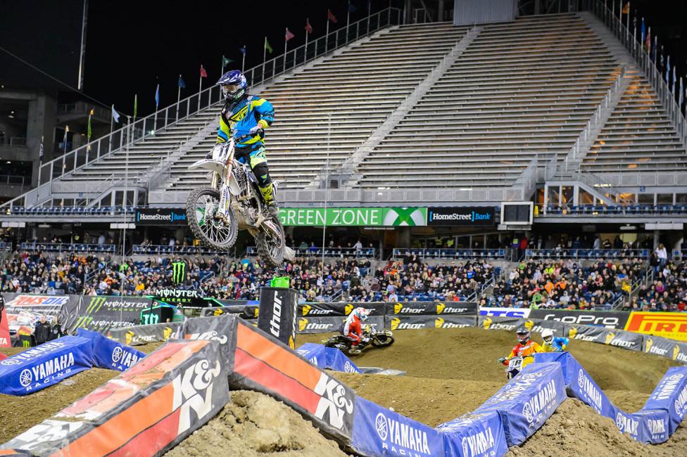 Tapia got himself some TV time at his home race in Seattle.