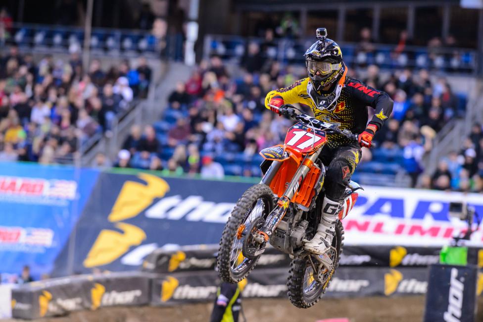 Jason Anderson holds the 250SX West Region lead heading to Vegas.  