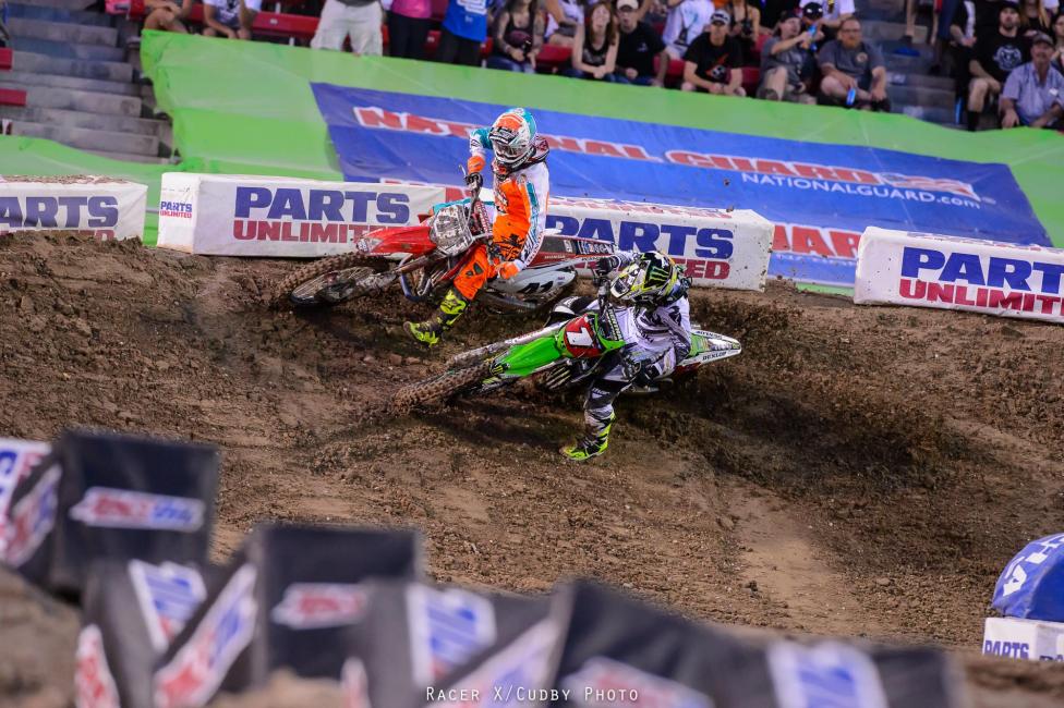 Canard grabbed fifth when Weimer and Grant had troubles--he was even better in the heat race where he led Villopoto all the way to the last lap.