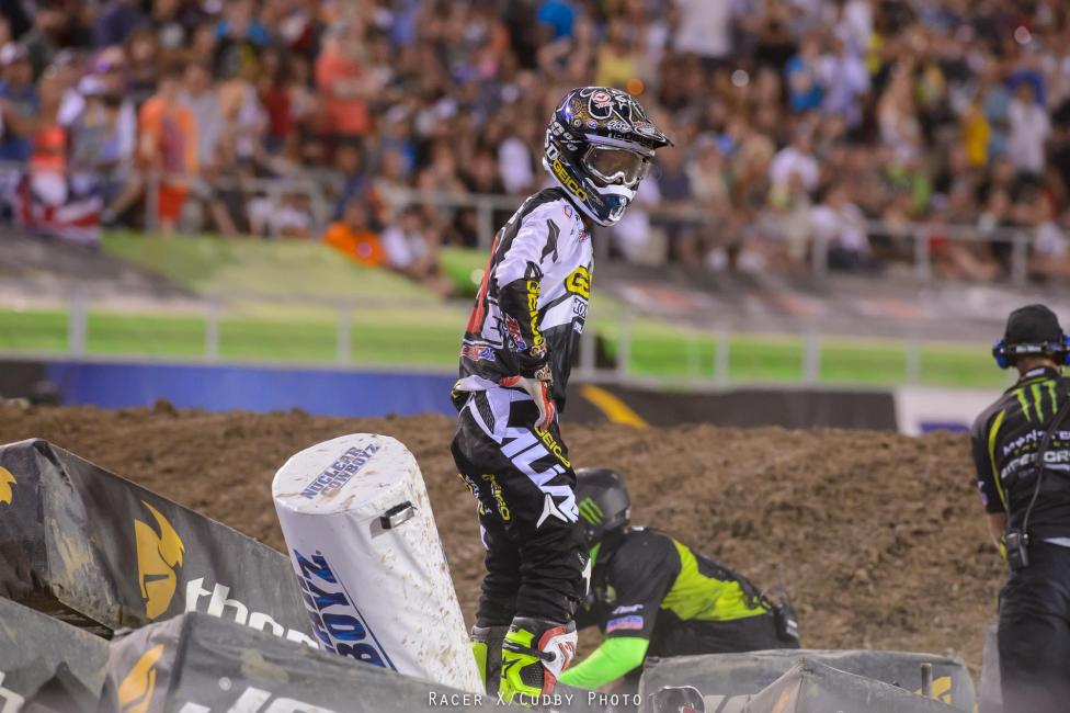 Bogle ended up in the muck and mire during the Shootout.