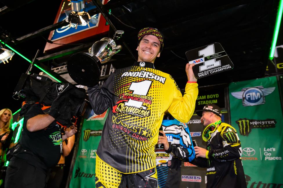 Jason Anderson clinched his first career title in Vegas.  
