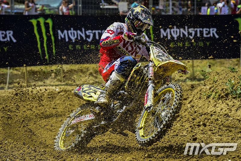 Desalle's teammate Kevin Strijbos finished third overall to give Rockstar Suzuki two of the top three spots in MXGP.  
