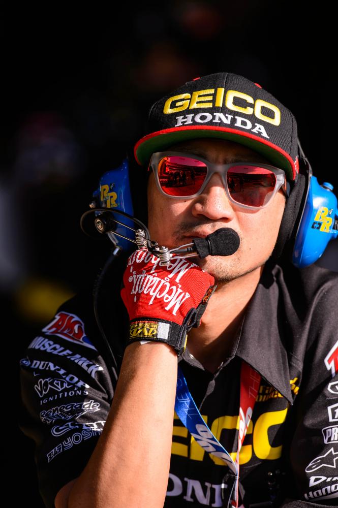 GEICO Honda's suspension guru, Kaz.
