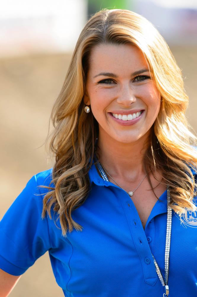 Fox Sports pit reporter Jenny Taft.