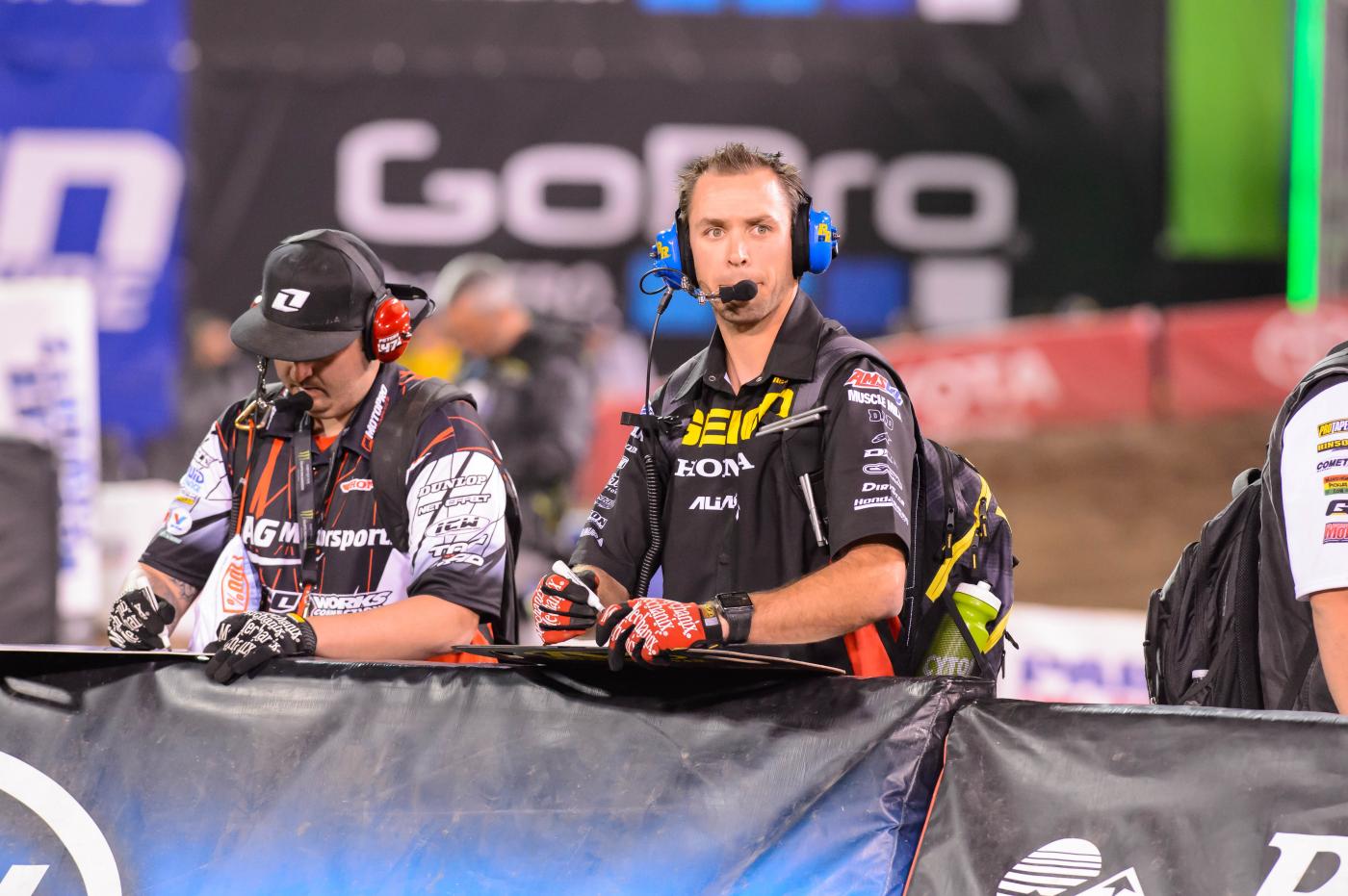 Shawn Irwin on the lookout for Wil Hahn.