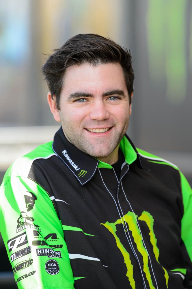 Kawasaki PR man Ken Essex. 