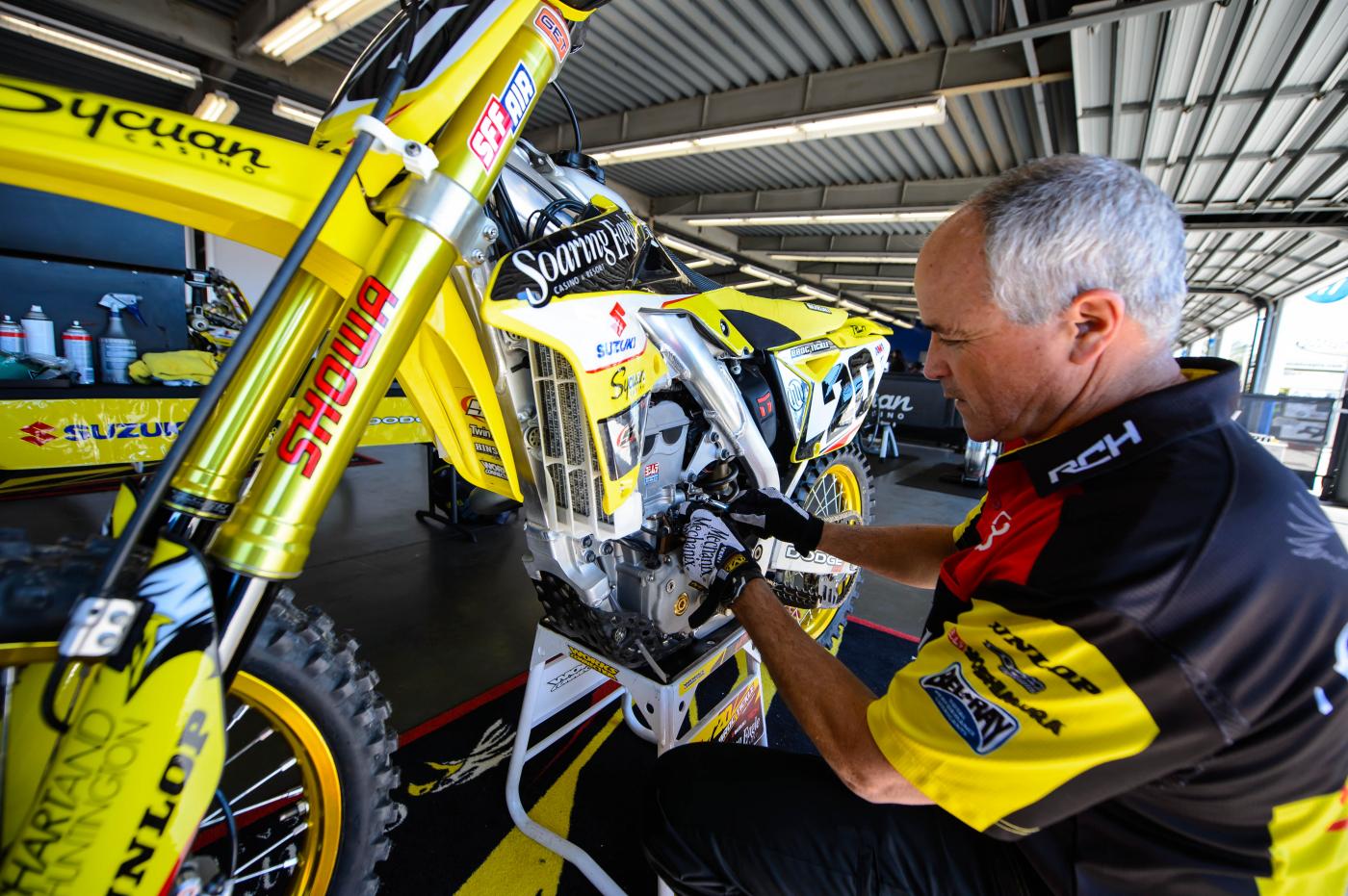 Veteran wrench for Soaring Eagle/RCH, Tony Berlutti.