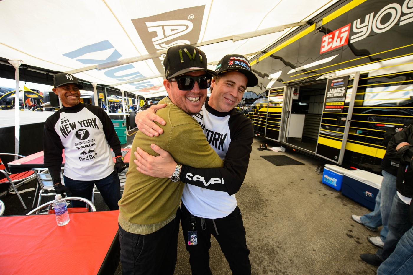 Former gear rivals, forever friends: Beeker (formerly Fox, now with WMG) and Rojay (Seven).