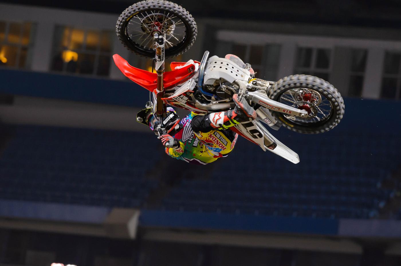 Toronto: We seriously can't even tell what direction he's whipping in this photo. 