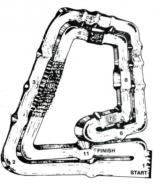 The Anaheim '84 track map.