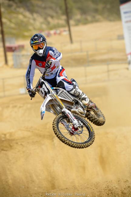 Ping cutting laps at the Racer X Ride Day.  