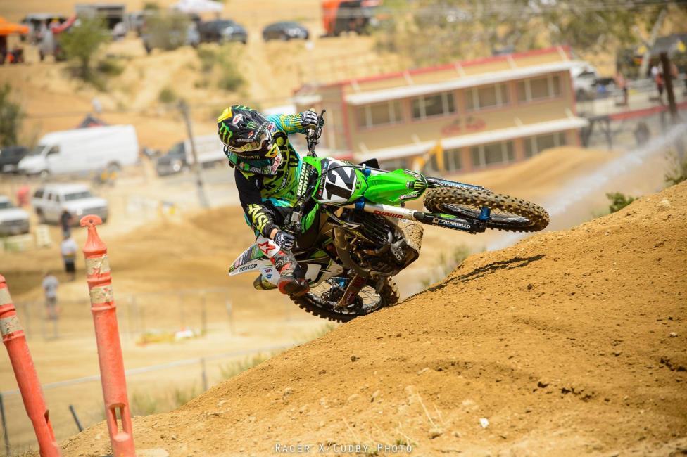 Jake Weimer (pictured here) and Brett Metcalfe will hold the fort for Monster Energy Kawasaki with Ryan Villopoto out for the season.  