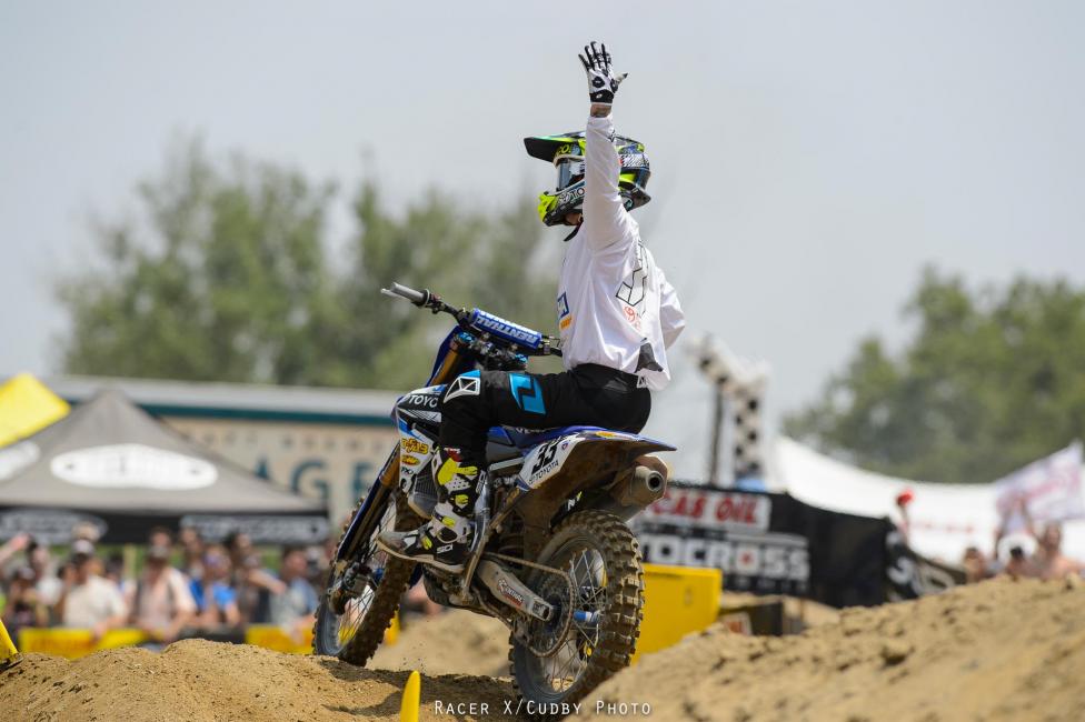 Josh Grant was back on top in the first 450MX moto of the year.