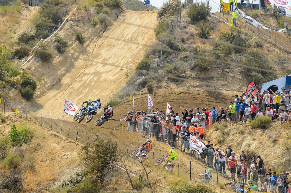 It is all about corner speed when climbing the massive hills of Glen Helen says Jason Thomas.  