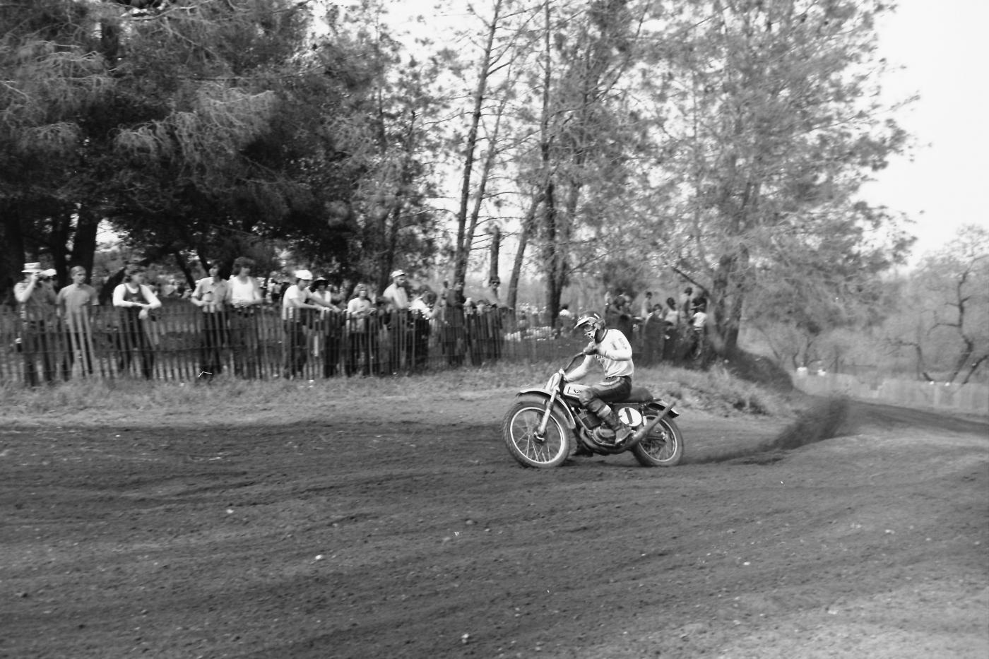 Defending AMA 250cc Champion Gary Jones piloted his new Can-Am to a third-place finish at the old Plymouth track.