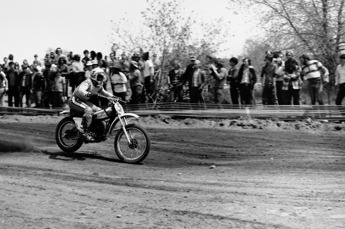 Tim Hart on a prototype YZ125 Monoshock.