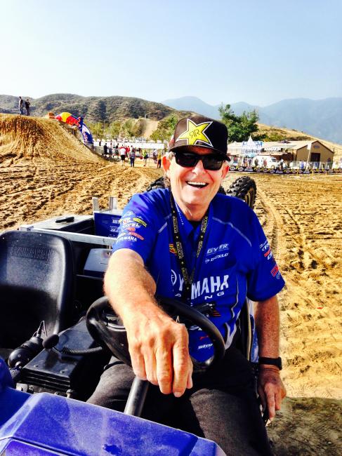 Star Racing boss man Bobby Regan was all smiles following a historic weekend at Glen Helen.  