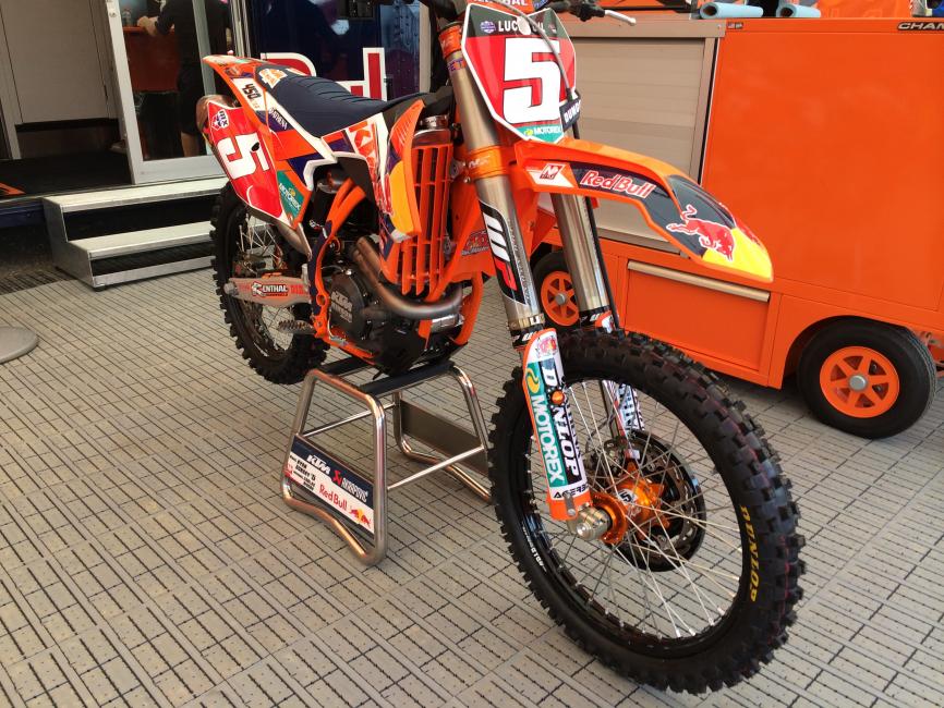 The red plates belong to Ryan Dungey this weekend.  