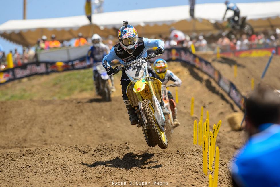 The second moto was better for Stewart, who went 5-3 for fourth overall.