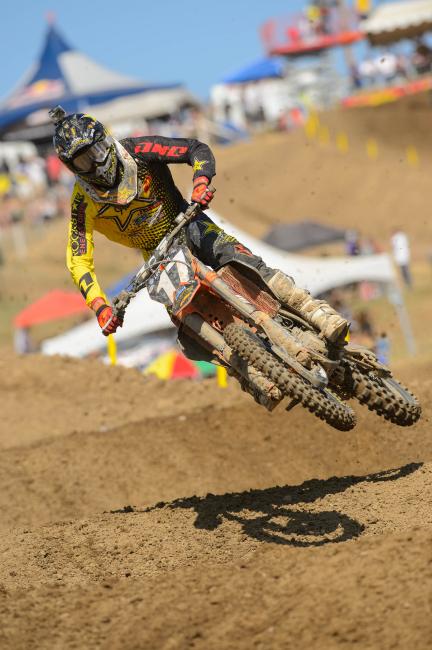 Anderson has one moto podium through four motos.  