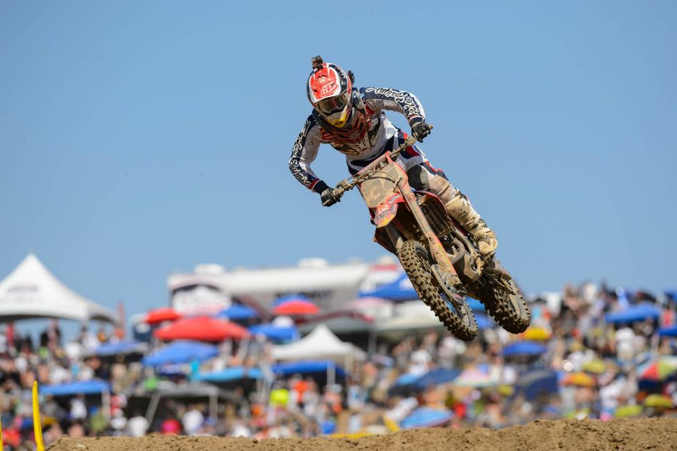 Mookie has made strides in his second year in the 450 Class.  
