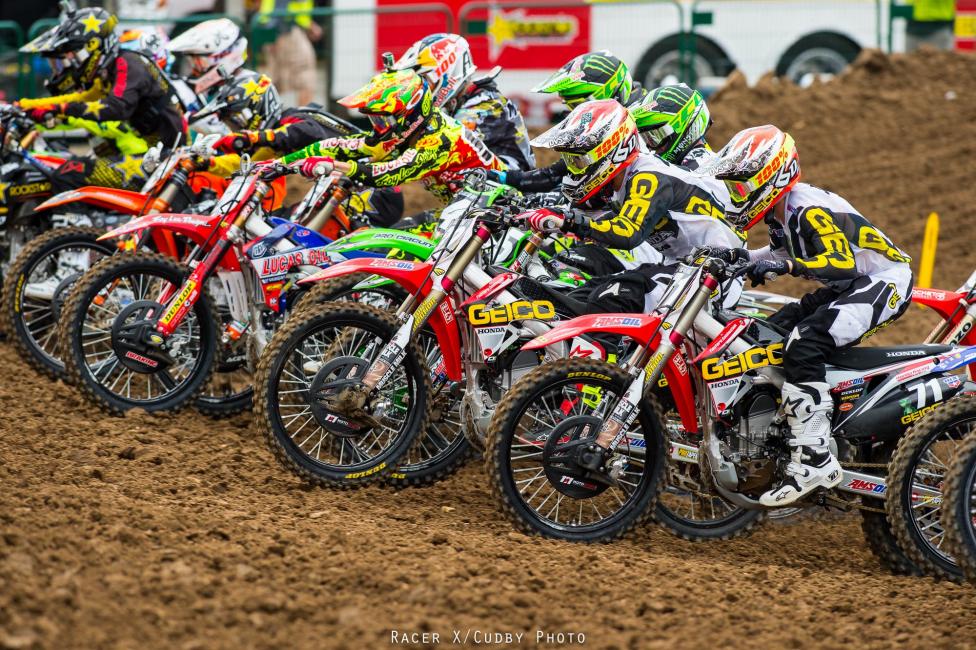 When the pack rounded the first turn it was Jessy Nelson who found himself up front for the first time this season.