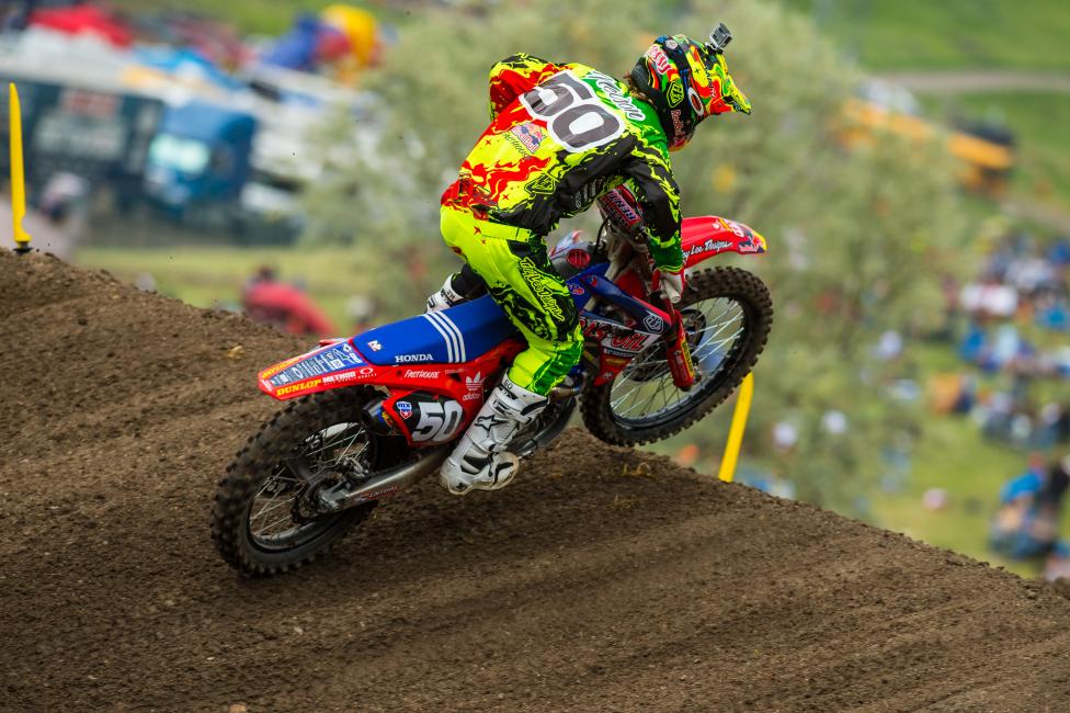 His second at Thunder Valley was the first moto podium of his career.  