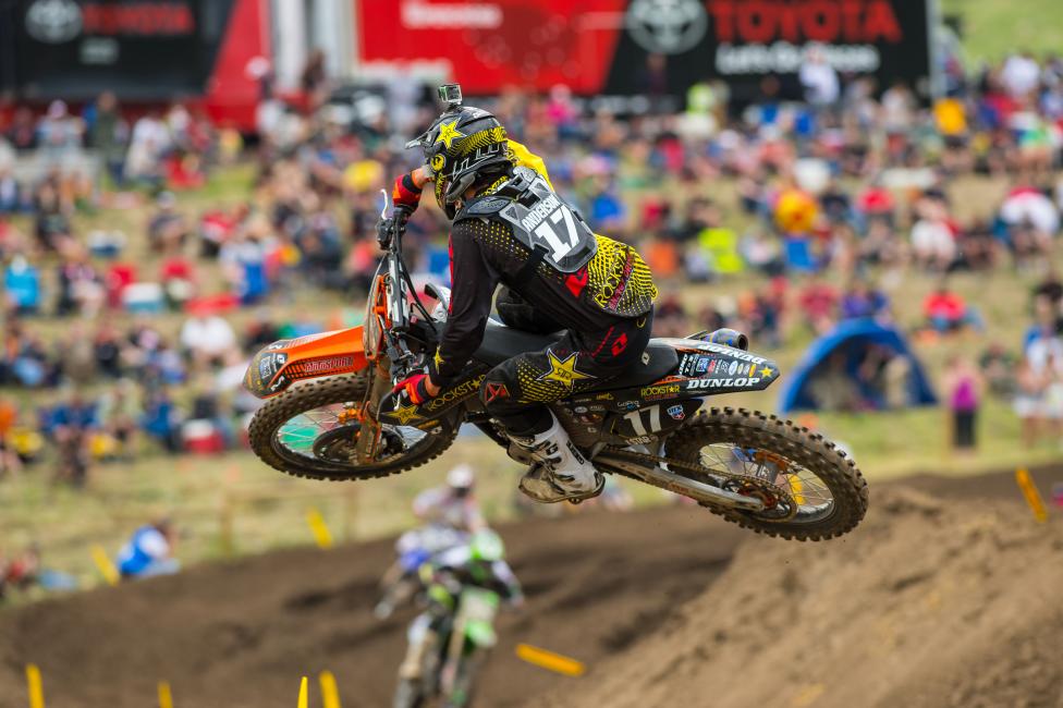 Although he isn't too keen on the track, Jason Anderson finished sixth overall at Thunder Valley.  