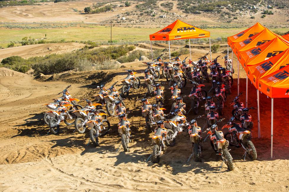 Ready to ride, in this case. 