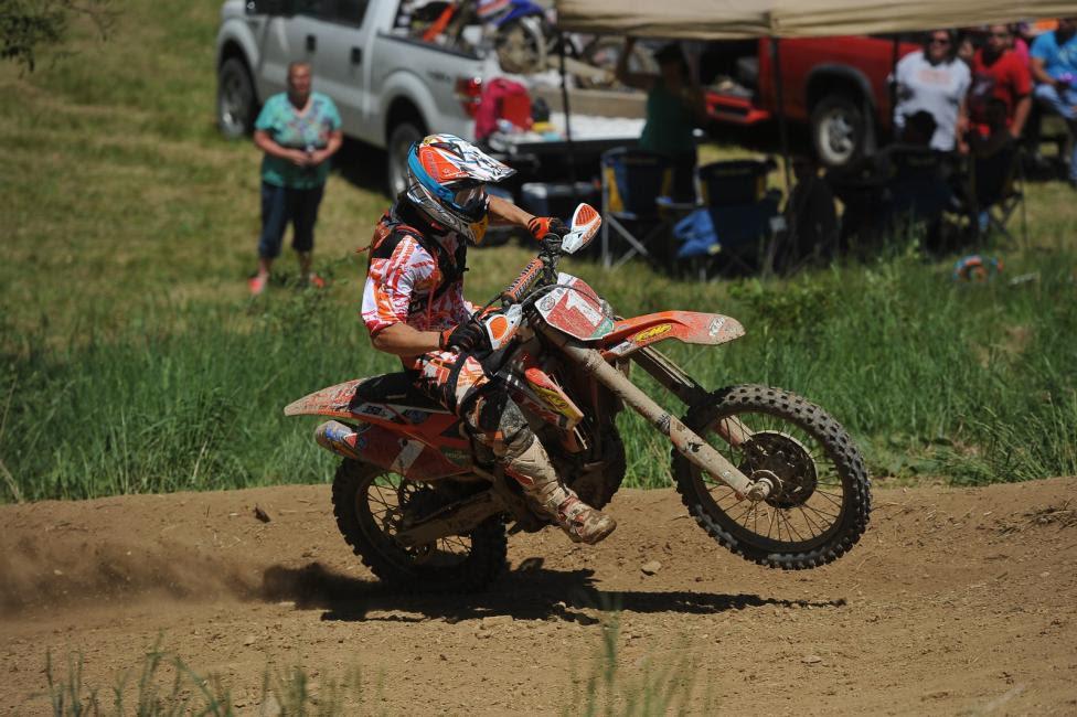 Kailub Russell is the GNCC points leader.  