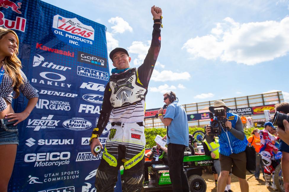 Blake Baggett has won three of the last four motos in the 250 Class. 