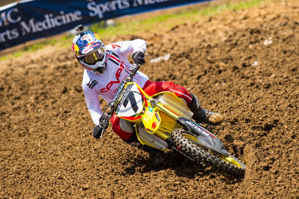 Stewart has now won three of the last four motos outdoors.  