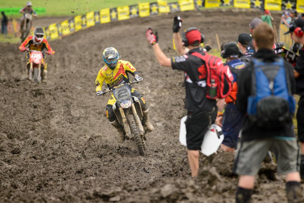 Bobby Kiniry managed the mud to capture the MX1 overall. 