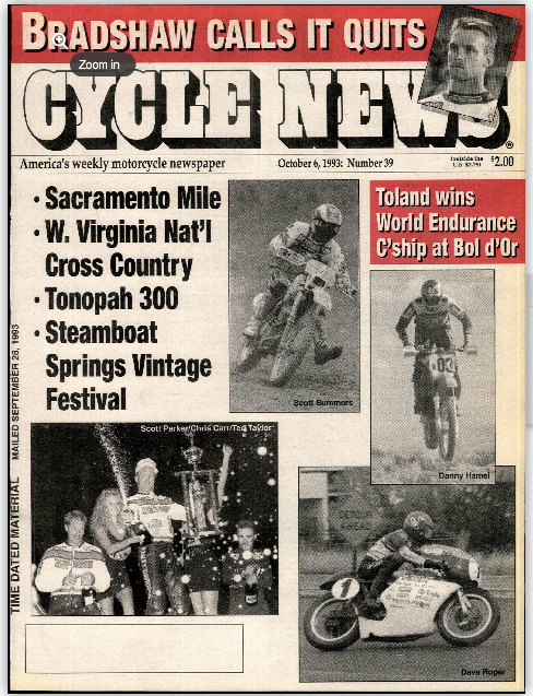 Big news, people. This would be like Ken Roczen retiring at the end of the season.