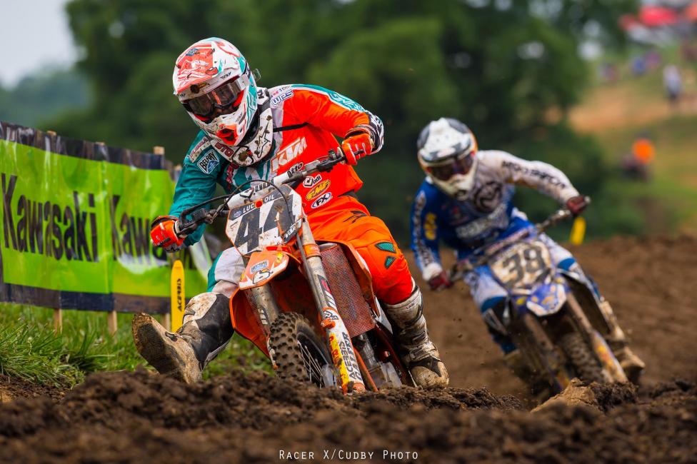 Matt Goerke and Phil Nicoletti had good starts and mixed it up at the front. 