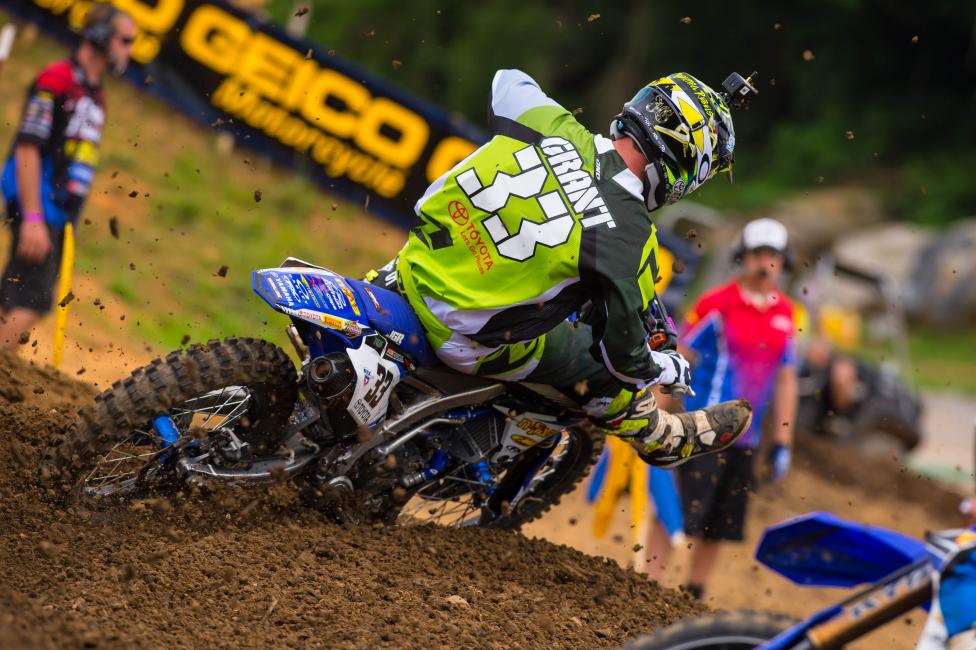 Josh Grant came from way, way back in the first moto to capture 11th. 