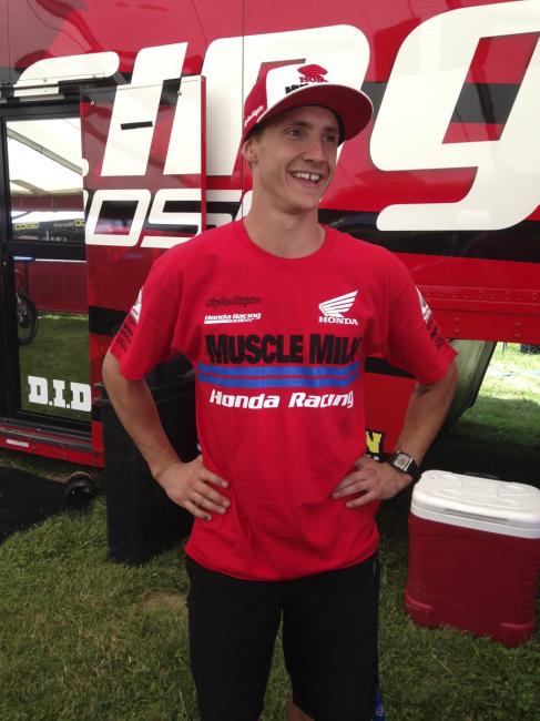 All smiles for Fredrik Noren in his new role with Honda.  