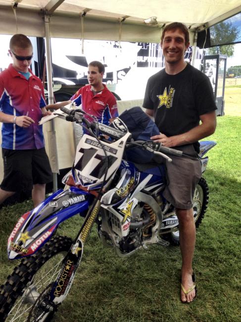 Kyle Chisholm made the very long trip to RedBud from Florida.  
