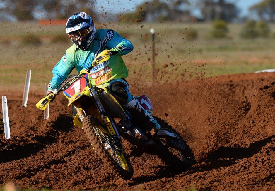 Matt Moss leads the MX1 standings in Australia.