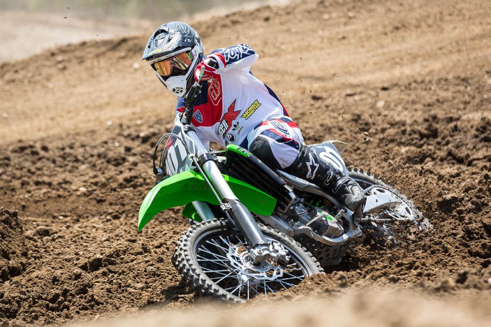 Ping hadn't ridden a 250 much this year, but was impressed with what the latest Kawi has to offer.